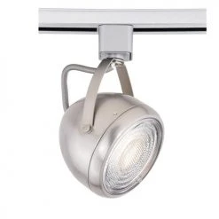 Discount 😀 Patriot Lighting® Dasha 1-Light Nickel LED Track Lighting Head ⌛