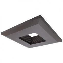 Cheap ❤️ Patriot Lighting® 5" & 6" Recessed Bronze Baffle Square Trim For Downlight 👍