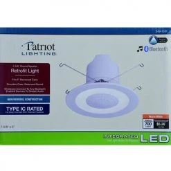 Best reviews of ❤️ Patriot Lighting® 6" Integrated LED Speaker Retrofit Recessed Downlight ⌛ -Patriot Lighting Sales 349 1351 Alt3