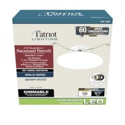 Hot Sale 😍 Patriot Lighting® 5"/6" 60-In-1 LED Recessed Retrofit Downlight 😍 -Patriot Lighting Sales 349 1386 Box
