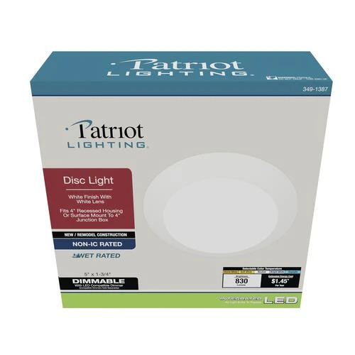 Outlet ✔️ Patriot Lighting® 4" LED Disc Downlight 💯 4 Outlet ✔️ Patriot Lighting® 4" LED Disc Downlight 💯 - Image 2