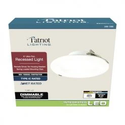 Cheap 🔔 Patriot Lighting® 6" LED Ultra-Thin Downlight 🛒 7 Cheap 🔔 Patriot Lighting® 6" LED Ultra-Thin Downlight 🛒 -Patriot Lighting Sales 349 1395 Box