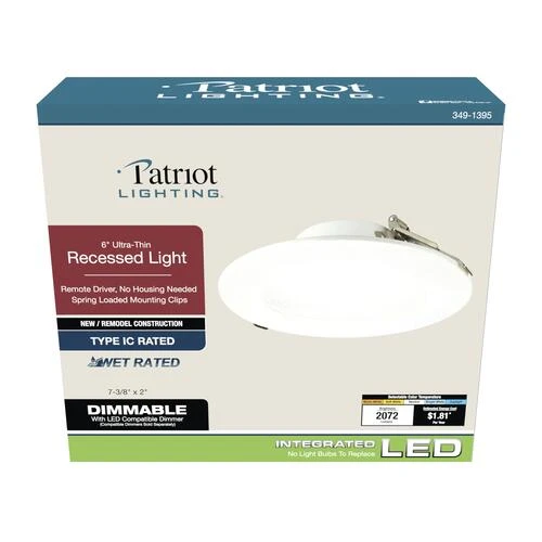 Cheap 🔔 Patriot Lighting® 6" LED Ultra-Thin Downlight 🛒 5 Cheap 🔔 Patriot Lighting® 6" LED Ultra-Thin Downlight 🛒 - Image 3