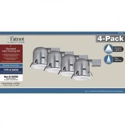 Deals 🔔 Patriot Lighting® 6" Remodel Recessed Light Housing With Baffle Trim - 4 Pack 😉 9 Deals 🔔 Patriot Lighting® 6" Remodel Recessed Light Housing With Baffle Trim - 4 Pack 😉 -Patriot Lighting Sales 349 2921 Alt3