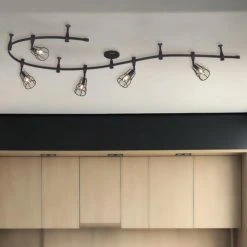 Best deal ❤️ Patriot Lighting® Alexio Black 5-Light Flexible Track Light 🤩 -Patriot Lighting Sales 3490554 Alt4 1