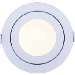 Discount ❤️ Patriot Lighting® 4" White Recessed LED Gimbal Trim Downlight ✨ -Patriot Lighting Sales 3491215 Alt6