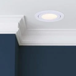 Discount ❤️ Patriot Lighting® 4" White Recessed LED Gimbal Trim Downlight ✨ -Patriot Lighting Sales 3491215 Alt7