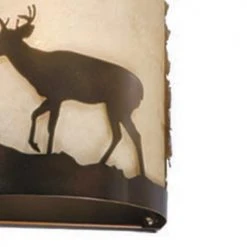 Cheap ❤️ Patriot Lighting® Deer 1-Light Burnished Bronze Indoor Wall Light ⌛ -Patriot Lighting Sales 351 5030 FG