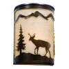 Cheap ❤️ Patriot Lighting® Deer 1-Light Burnished Bronze Indoor Wall Light ⌛ -Patriot Lighting Sales 351 5030 P
