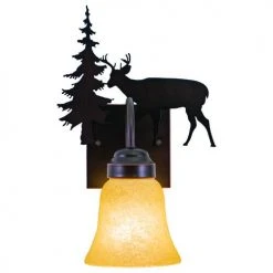 Wholesale ✨ Patriot Lighting® Deer Burnished Bronze 1-Light Vanity Light 🎁 -Patriot Lighting Sales 351 5031frontnew