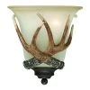 Best Sale ✔️ Patriot Lighting® Antler 1-Light Black Walnut Indoor Wall Light 😀 -Patriot Lighting Sales 351 5037 P