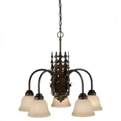 Outlet 👏 Patriot Lighting® Bryce 5-Light Burnished Bronze Chandelier 😀