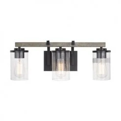 Outlet ⌛ Patriot Lighting® Elegant Home Brooklyn Natural Iron & Distressed Faux Wood 3-Light Vanity Light ❤️ 9 Outlet ⌛ Patriot Lighting® Elegant Home Brooklyn Natural Iron & Distressed Faux Wood 3-Light Vanity Light ❤️ -Patriot Lighting Sales 351 8369 1