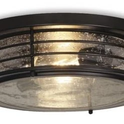 Buy ❤️ Patriot Lighting® Hale Black 2-Light Flush Mount Ceiling Light 🌟