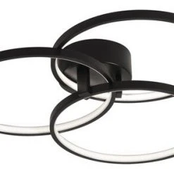 New 🤩 Patriot Lighting® Cirillo Black Integrated LED Flush Mount Ceiling Light ⭐