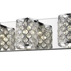 Coupon ⌛ Patriot Lighting® Azaria Chrome & Crystal 3-Light Vanity Light 👍