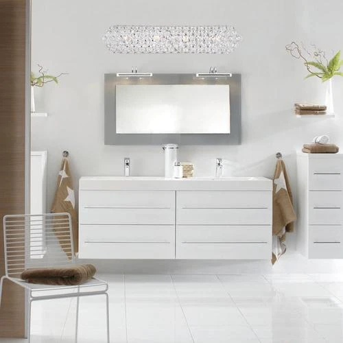 Hot Sale 🤩 Patriot Lighting® Elegant Home Taryn Chrome 4-Light Vanity Light 👏 5 Hot Sale 🤩 Patriot Lighting® Elegant Home Taryn Chrome 4-Light Vanity Light 👏 - Image 3