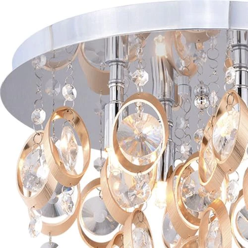 Best Sale 👏 Patriot Lighting® Elegant Home Raina Chrome & Copper 4-Light Flush Mount Ceiling Light ⌛ 4 Best Sale 👏 Patriot Lighting® Elegant Home Raina Chrome & Copper 4-Light Flush Mount Ceiling Light ⌛ - Image 2