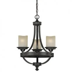 Best Pirce 🎁 Patriot Lighting® Lancaster 3-Light Black Walnut Chandelier 🎉