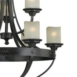 New 👏 Patriot Lighting® Lancaster 9-Light Black Walnut Chandelier ❤️ 5 New 👏 Patriot Lighting® Lancaster 9-Light Black Walnut Chandelier ❤️ -Patriot Lighting Sales 351 9576 FG