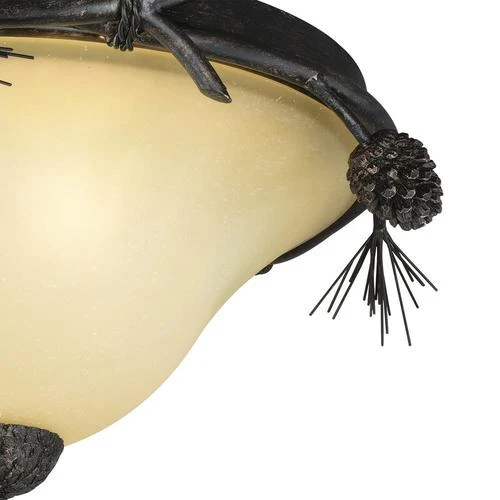 Flash Sale ✔️ Patriot Lighting® Pines Black Walnut 3-Light Flush Mount Ceiling Light ⌛ 4 Flash Sale ✔️ Patriot Lighting® Pines Black Walnut 3-Light Flush Mount Ceiling Light ⌛ - Image 2