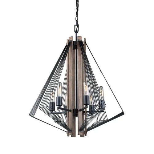 Best Pirce 😉 Patriot Lighting® Rochester 6-Light Black Iron & Brunished Oak Chandelier 👏 3 Best Pirce 😉 Patriot Lighting® Rochester 6-Light Black Iron & Brunished Oak Chandelier 👏
