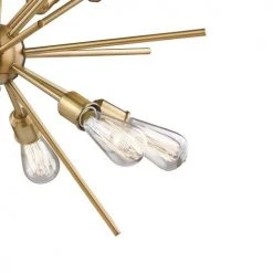 Best Sale 🌟 Patriot Lighting® Oscar 12-Light Natural Brass Chandelier ⭐ -Patriot Lighting Sales 351 9591 FG