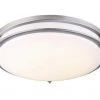 Budget 😍 Patriot Lighting® Gilda II Brushed Nickel 19" Integrated LED Flush Mount Ceiling Light ❤️ -Patriot Lighting Sales 3510012
