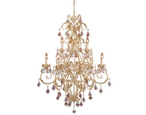 Best Sale 👏 Patriot Lighting® Newcastle 9-Light Gilded White Gold Chandelier ⌛ 3 Best Sale 👏 Patriot Lighting® Newcastle 9-Light Gilded White Gold Chandelier ⌛