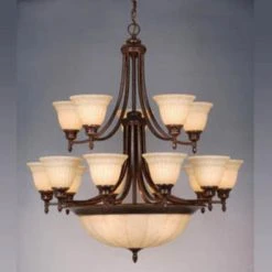 Top 10 🛒 Patriot Lighting® Brussels 20-Light Aztec Bronze Chandelier 🧨