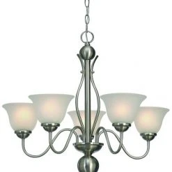 Cheap 🔥 Patriot Lighting® Irelyn 5-Light Brushed Nickel Chandelier 🧨