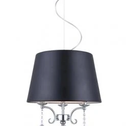 Coupon ✔️ Patriot Lighting® Raven 15-1/2" Chrome Transitional 3-Light Pendant ✔️