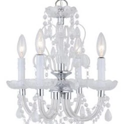 Hot Sale 🛒 Patriot Lighting® Marlene 4-Light Chrome Chandelier 😀