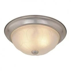 Flash Sale 🛒 Patriot Lighting® Paula Satin Nickel 2-Light Flush Mount Ceiling Light - 2 Pack 🔔 -Patriot Lighting Sales 3514758 Alt1