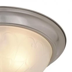 Flash Sale 🛒 Patriot Lighting® Paula Satin Nickel 2-Light Flush Mount Ceiling Light - 2 Pack 🔔 -Patriot Lighting Sales 3514758 Alt2