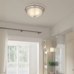 Flash Sale 🛒 Patriot Lighting® Paula Satin Nickel 2-Light Flush Mount Ceiling Light - 2 Pack 🔔 -Patriot Lighting Sales 3514758 Alt3