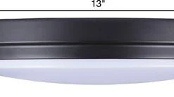 Hot Sale ✔️ Patriot Lighting® Flinn Black LED Flush Mount Ceiling Light 2-Pack ✔️ 7 Hot Sale ✔️ Patriot Lighting® Flinn Black LED Flush Mount Ceiling Light 2-Pack ✔️ -Patriot Lighting Sales 3514765 Dimension