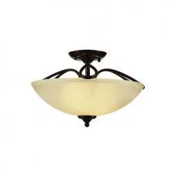 Best deal 🔔 Patriot Lighting® Emily Aged Bronze 2-Light Semi-Flush Mount Ceiling Light 🔥
