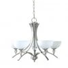 Outlet 🎁 Patriot Lighting® Chantelle 5-Light Satin Nickel Chandelier 🤩 -Patriot Lighting Sales 3518304