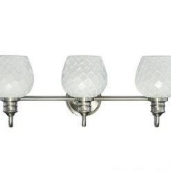Wholesale ✔️ Patriot Lighting® Mannix Brushed Nickel 3-Light Vanity Light 💯