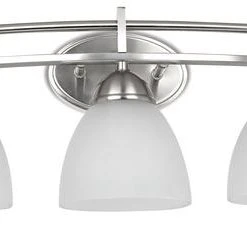 Brand new ✨ Patriot Lighting® Meila 3-Light Brushed Nickel LED Vanity Light ✔️