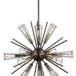 Wholesale ❤️ Patriot Lighting® Sulien Bronze 12 Light Pendant Light 🔥
