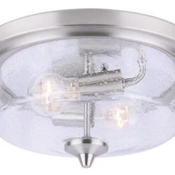 Top 10 🥰 Patriot Lighting® Caylon Brushed Nickel 2-Light Flush Mount Ceiling Light ❤️