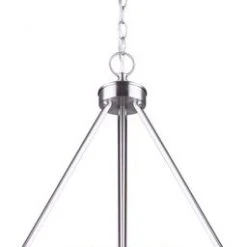 Best Sale 😉 Patriot Lighting® Caylon Brushed Nickel 3 Light Pendant 🔔