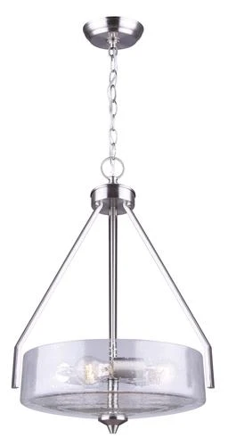 Best Sale 😉 Patriot Lighting® Caylon Brushed Nickel 3 Light Pendant 🔔 3 Best Sale 😉 Patriot Lighting® Caylon Brushed Nickel 3 Light Pendant 🔔