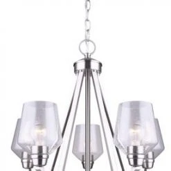 Deals 🥰 Patriot Lighting® Caylon 5-Light Brushed Nickel Chandelier ✔️