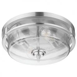 Best Pirce ✨ Patriot Lighting® Joska Brushed Nickel 2-Light Flush Mount Ceiling Light 👏