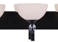 Flash Sale 💯 Patriot Lighting® Chantelle Matte Black 3-Light Vanity Light 🎉