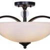 New 🎉 Patriot Lighting® Chantelle Matte Black 3-Light Semi-Flush Mount Ceiling Light ⌛ -Patriot Lighting Sales 3518438DS18576