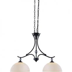 Brand new ✔️ Patriot Lighting® Chantelle Matte Black 2-Light Island Light ⭐